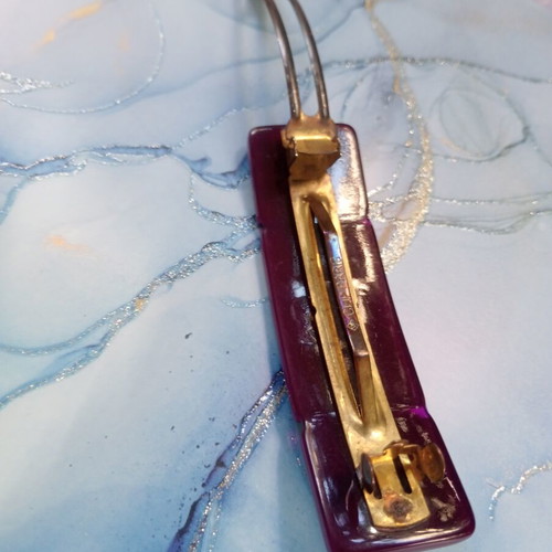 Etro Pegasus Collection vintage hair clip used, plastic with metal base