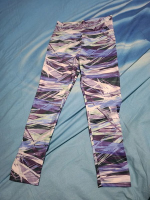 Sports leggings like new, multicolor for girl 6-8 years old