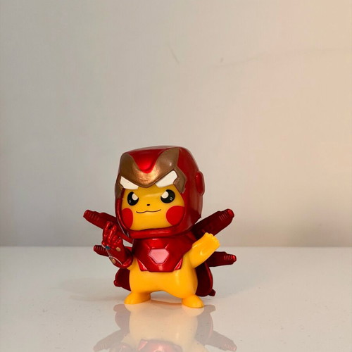 Pokemon Marvel Iron Man x Pikachu Figurine new