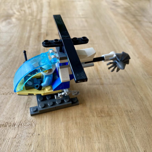 Lego City Police Mini Helicopter like new with Figure