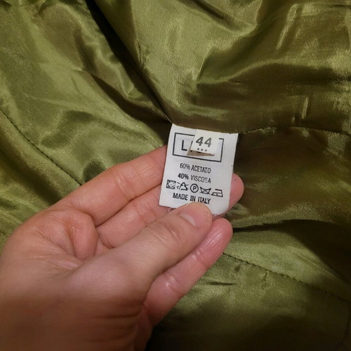 Italian jacket LIST like new, green, size S
