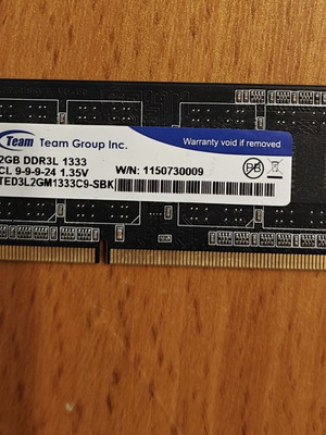 Team Group 2GB DDR3L 1333MHz SO-DIMM Laptop RAM