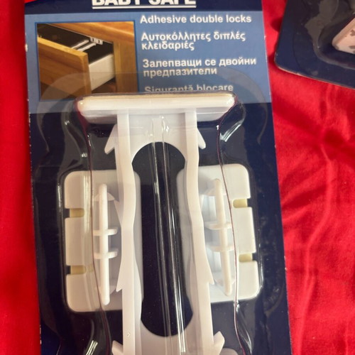 Baby Safe Adhesive Double Locks Pack of 3 New