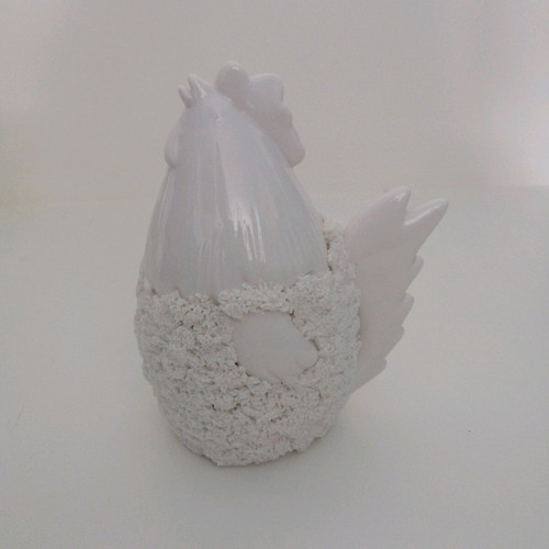 Porcelain hen like new, vintage decorative handmade