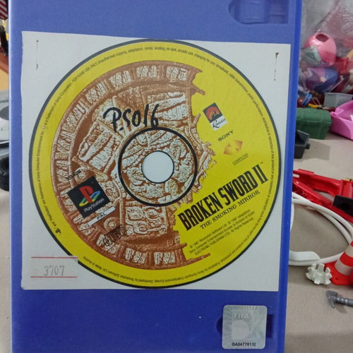 Broken Sword II The Smoking Mirror PS1 game, PAL disc