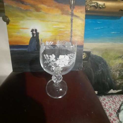 Crystal wine glasses set of 12, new