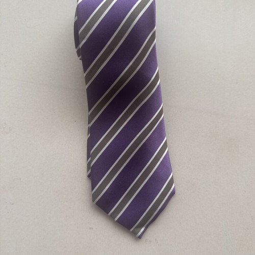 The Bostonians tie, grey and purple