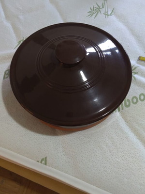 Large handmade clay pot like new