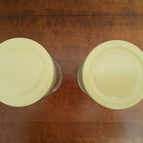 Glass jars with lids pack of 4 like new