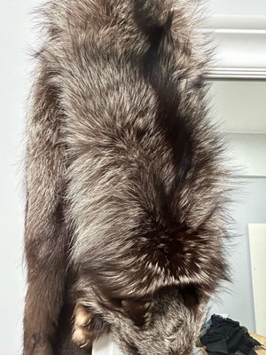 Authentic Vintage Fur / Silver Fox Leather brand new Ideal for home decoration