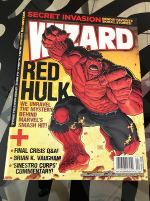 Wizard Magazine 198 με εξώφυλλο Red Hulk του Art Adams καινούργιο