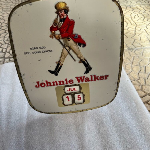 Johnnie Walker calendar used, rare collectible over 100 years old