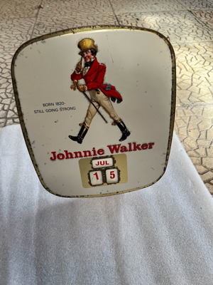 Johnnie Walker calendar used, rare collectible over 100 years old