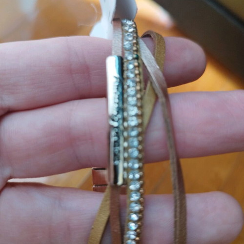Bracelet cuff new in brown and gold shades