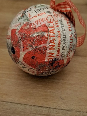 Handmade Christmas ball like new
