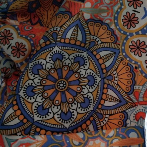 Kimono with patterns like new, multicolored, size XL