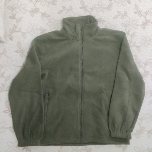 Woodland fleece jacket size Medium like new, green