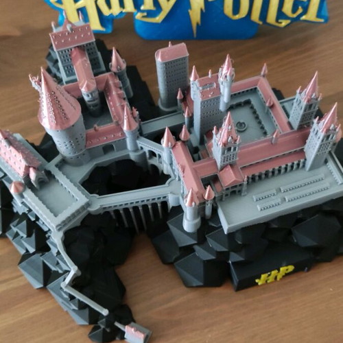 Hogwarts Castle like new, 3D printed miniature