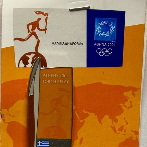 Syros Olympic Torch Relay Athens 2004 Pin new, limited edition 1000