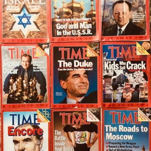 Time magazine like new, 42 issues 1987-1988