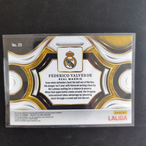 Federico Valverde Panini Pitch Kings 2026 Maestro and Select 2026 Snapshot Bundle