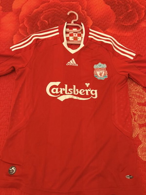 Liverpool Retro Jersey used, size S-M, commemorative collectible