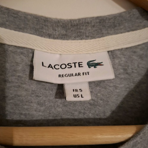 Lacoste T-shirt gray color, size L, like new