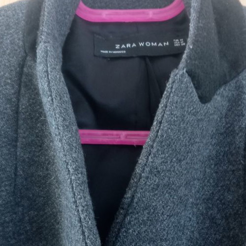 Zara μάλλινο γυναικείο παλτό size M σαν καινούργιο, γκρι