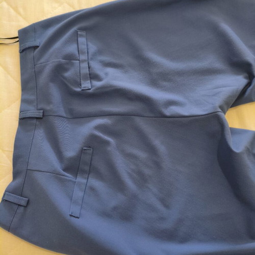 Women's fabric pants straight fit blue medium used