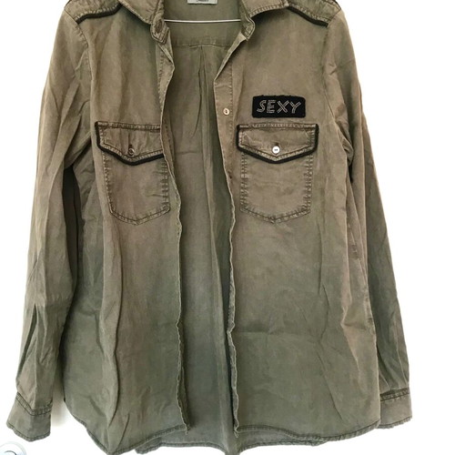 Mason's shirt 100% lyocell size 44 like new green