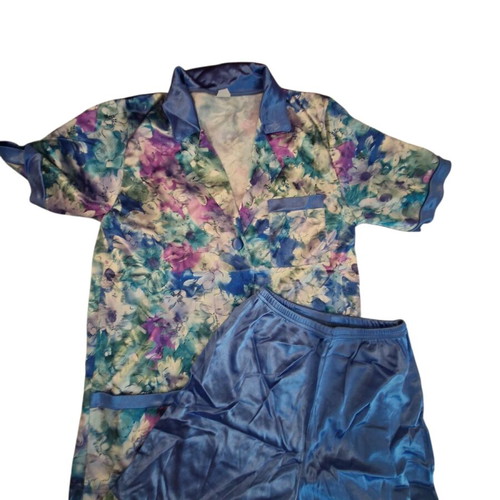 Floral satin pajamas like new