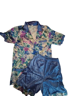 Floral satin pajamas like new