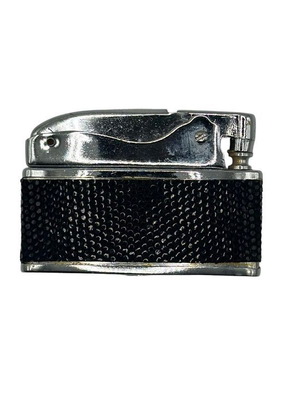 Luxury lighter with wick and leather cover black new