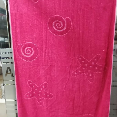 Beach Towel Monochrome Jacquard Pink new 75x150cm