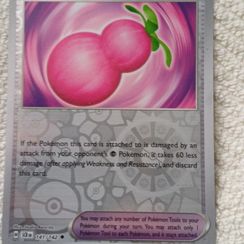 Pokémon Payapa Berry card like new, Pokémon tool trainer