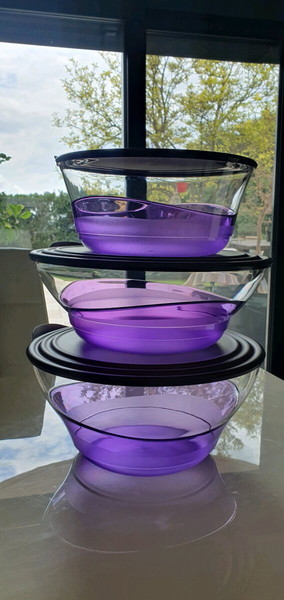 Σετ 3 ελεγκαντ μπωλ!Tupperware
