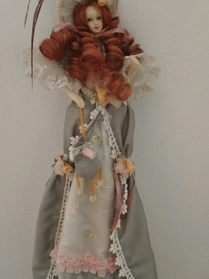 vintage κούκλα  ύψους 39cm