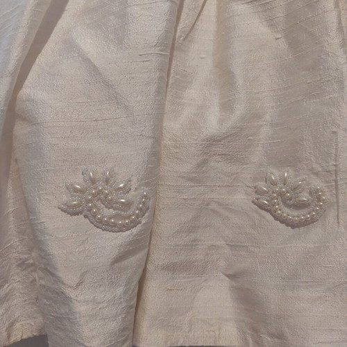 Vintage cocktail dress used with embroidered beads, A-line
