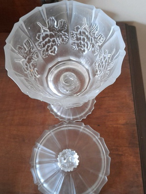 Crystal candy dish used