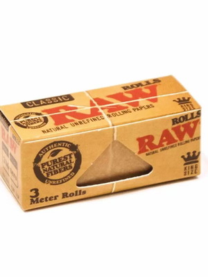 Raw Classic King Size Rolling Paper Roll 3m New