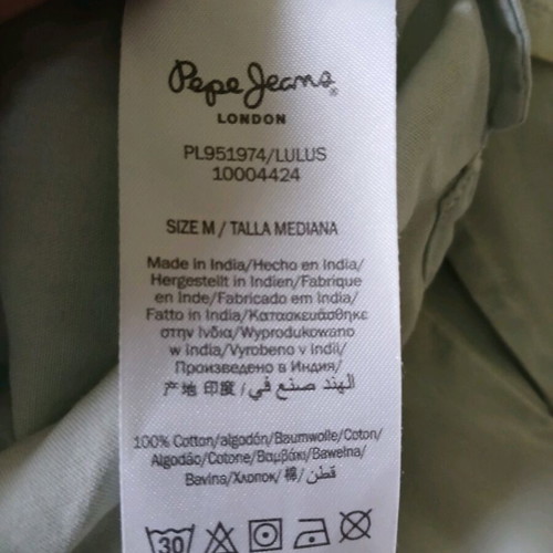 Pepe Jeans dress size M like new, blue, cotton
