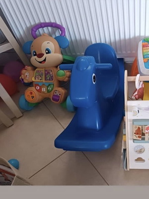Παιδικό αλογάκι μπλέ σαν καινούργιο
