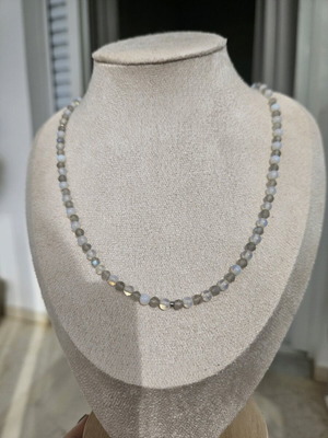 Handmade necklace with moonstone and labradorite new