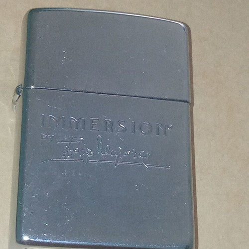 Zippo lighter with Immersion logo