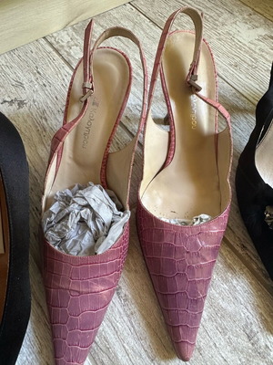 Pink women's shoes used, sizes 38-39