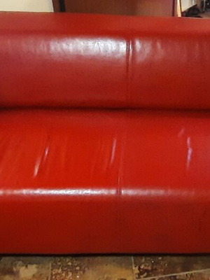 IKEA leather sofa like new