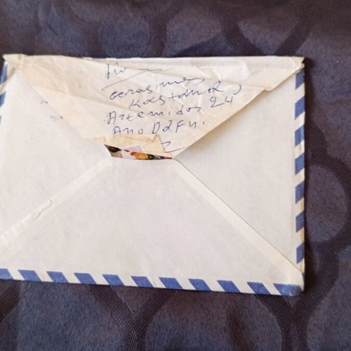 Envelope from 1961 used with stamps and postcard
