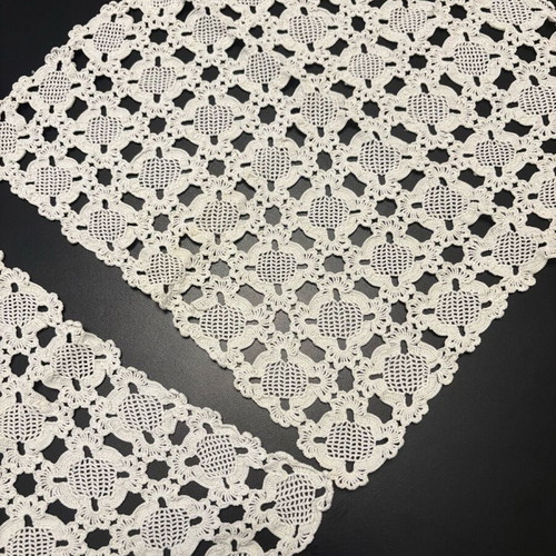 Handmade crochet doilies set of 2 pieces 36x36 cm new