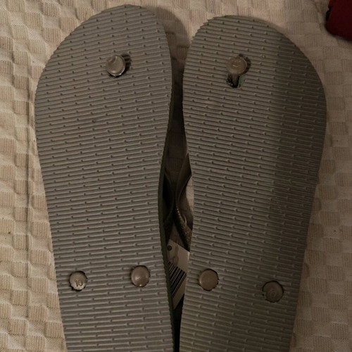 Flip flops new, size 39, gray