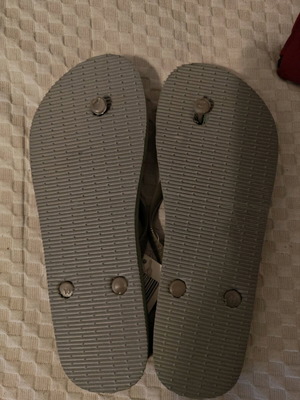 Flip flops new, size 39, gray